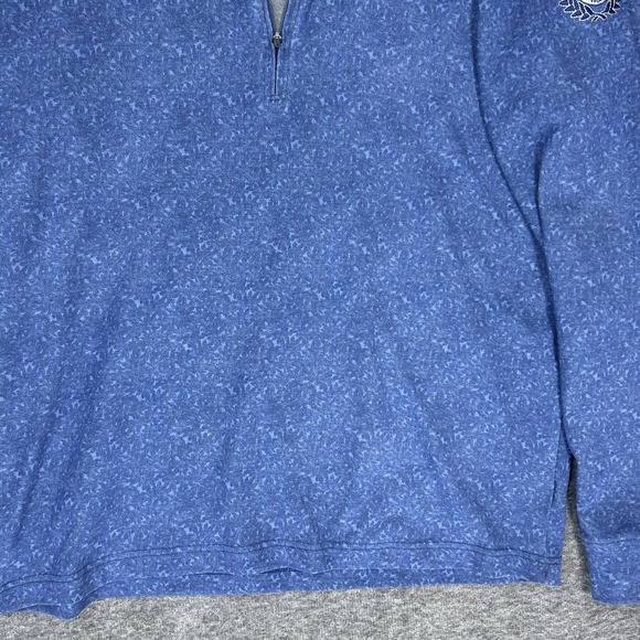 Johnnie O Aspen Lake Microfleece 1/4 Zip Pullover Mens M Performance Geometric - Picture 5 of 12